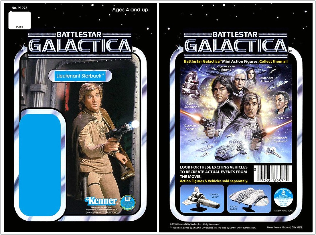 Battlestar Galactica Custom Figure Card Template