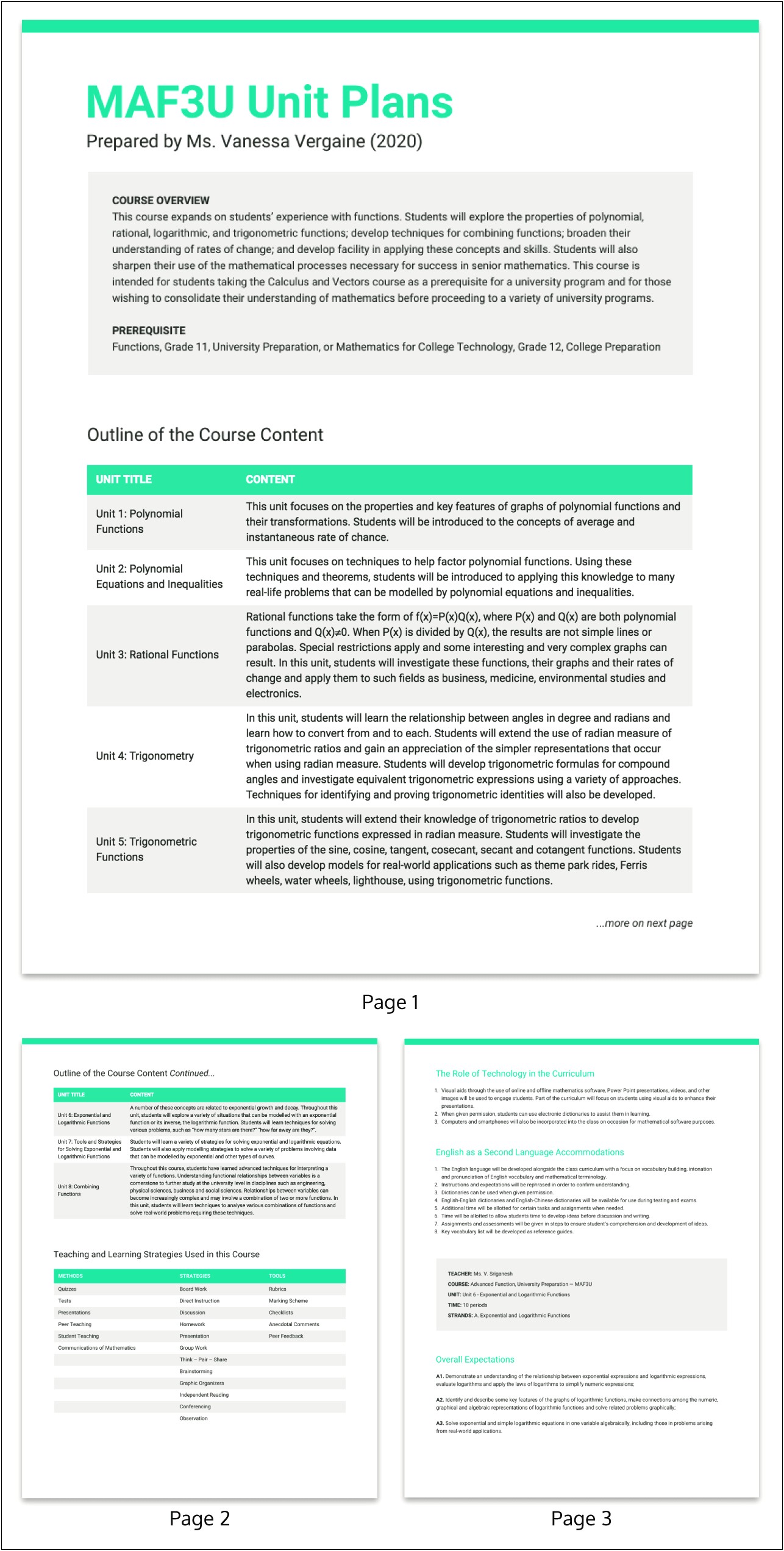 Before During After Math Lesson Plan Template