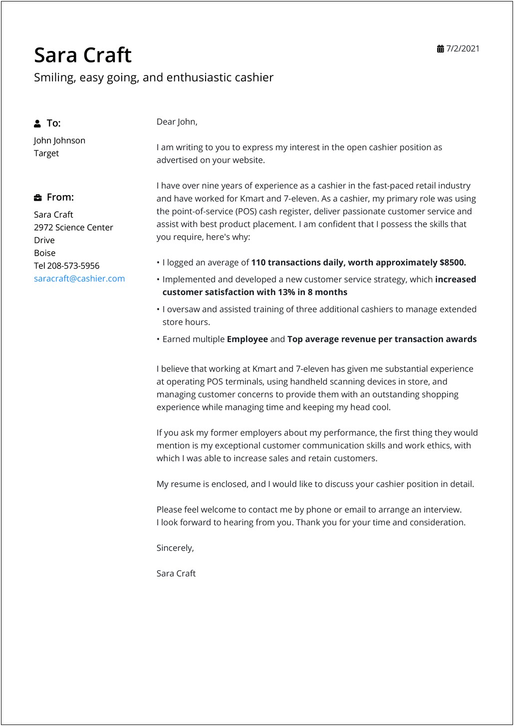 Best Customer Service Cover Letter Templates