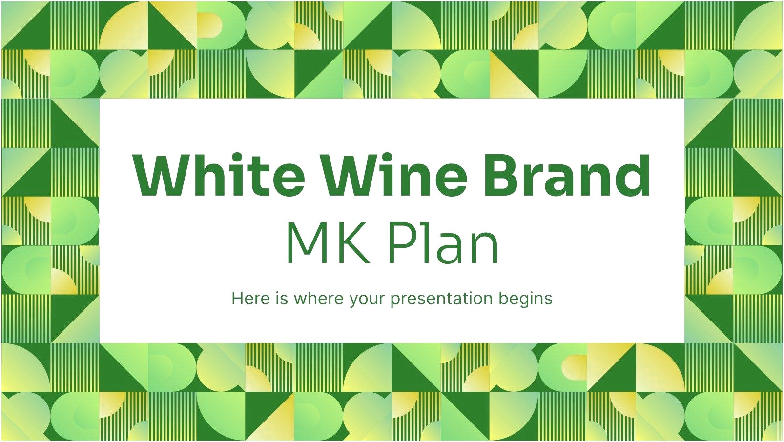 Best Marketing Plan Template Google Slides