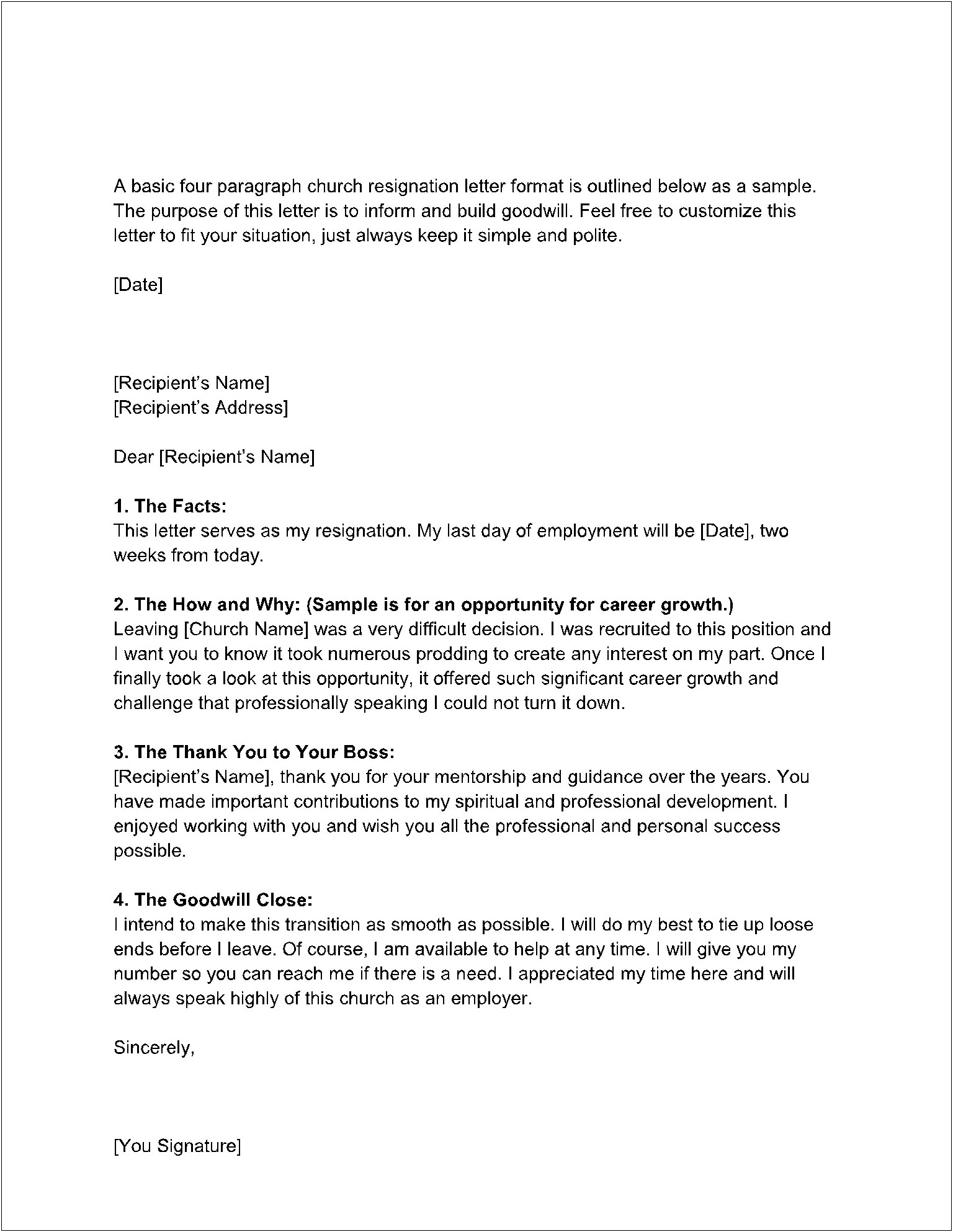 Best Resignation Letter Examples And Templates