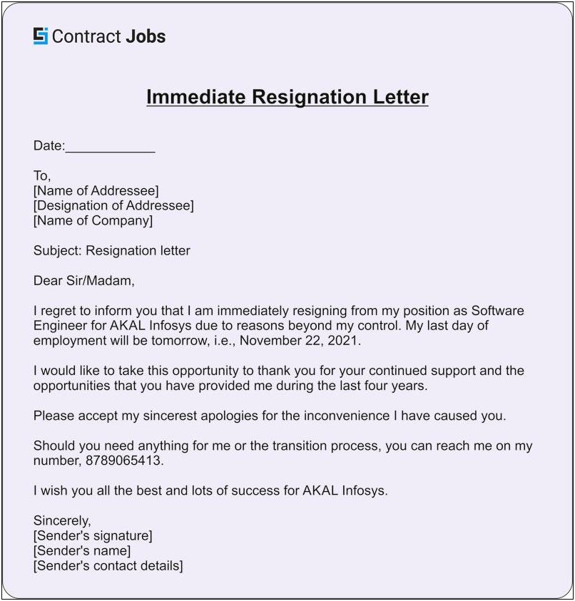 Best Resignation Letter Samples Examples And Templates