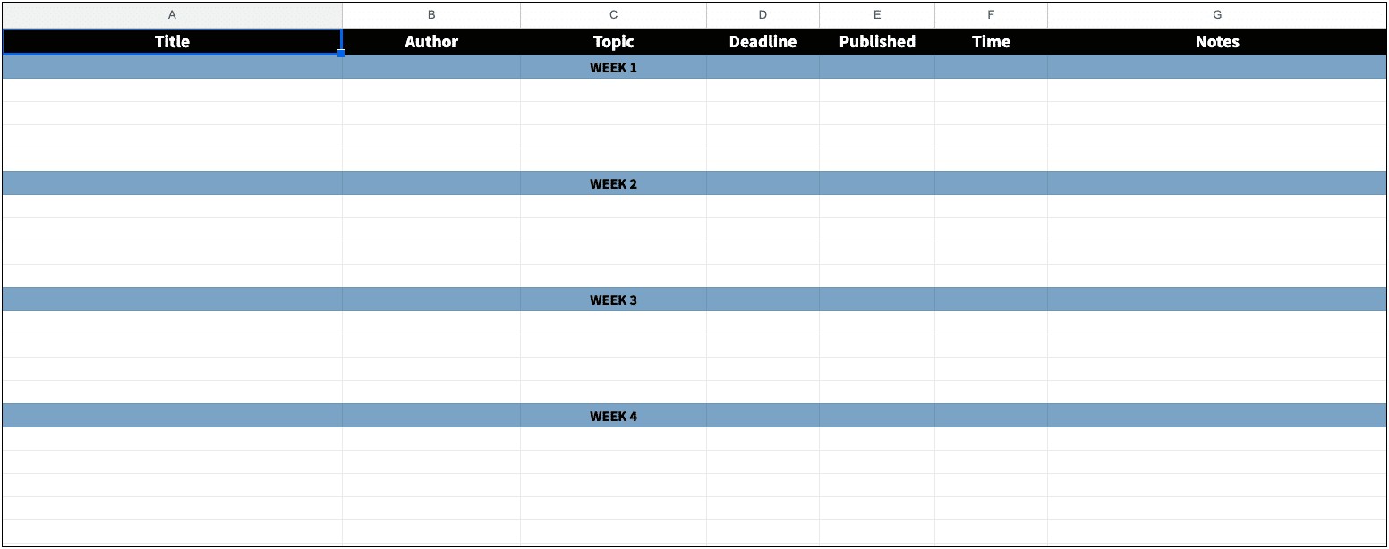 Best Social Media Planning Calendar Template