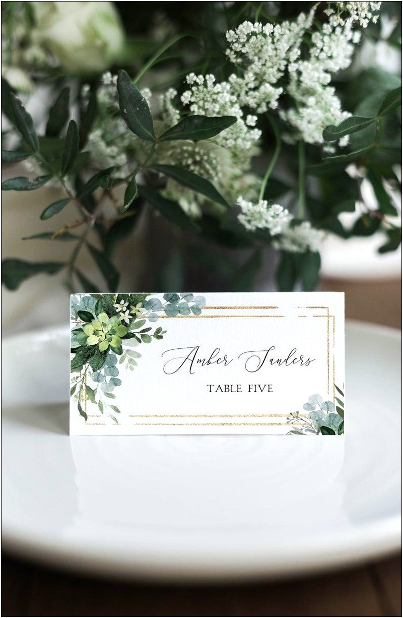 Best Templates For Escort Cards Wedding