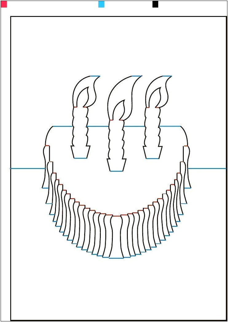 Birthday Cake Pop Up Card Template