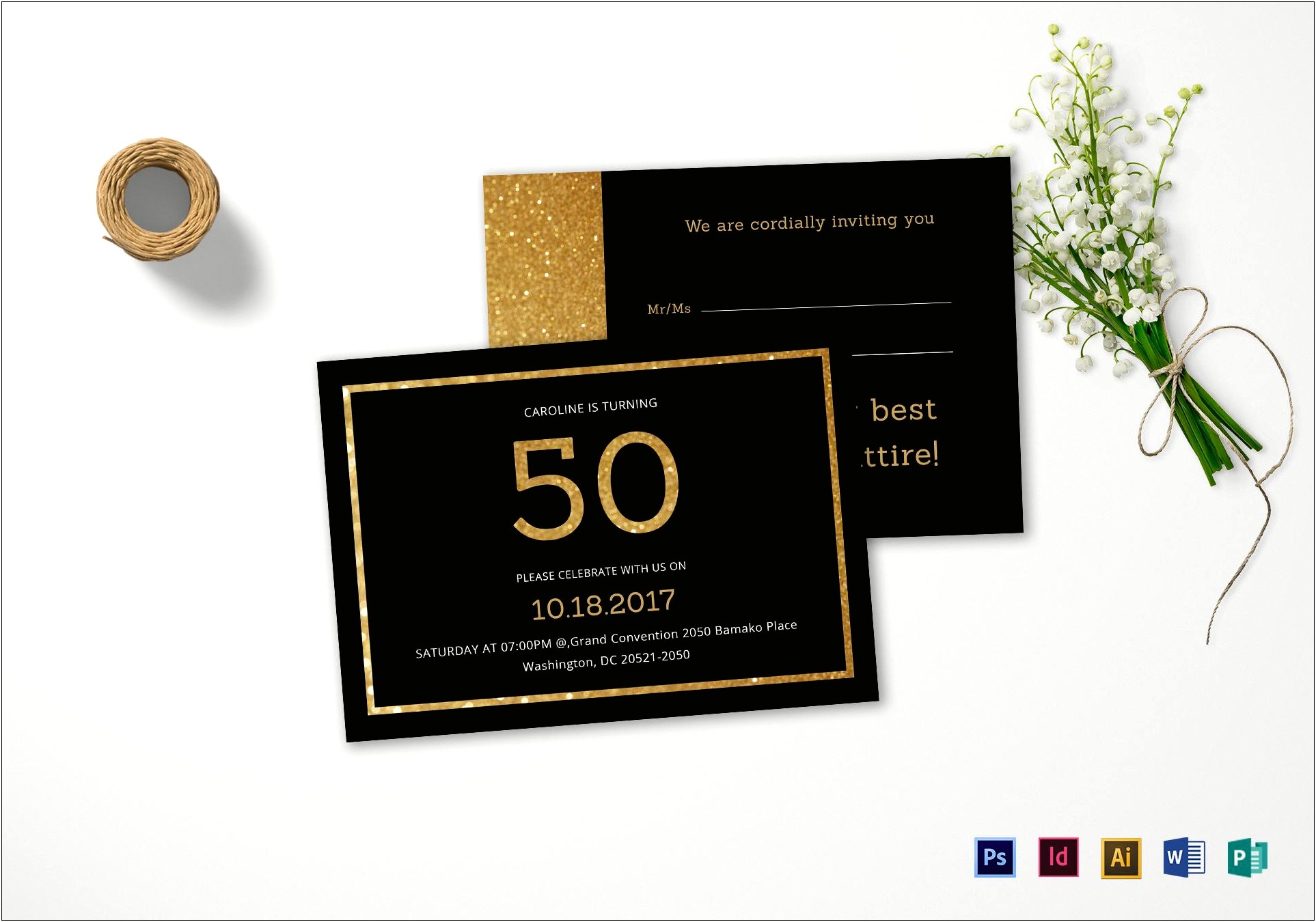 Birthday Card Invitation Templates For Microsoft Publisher