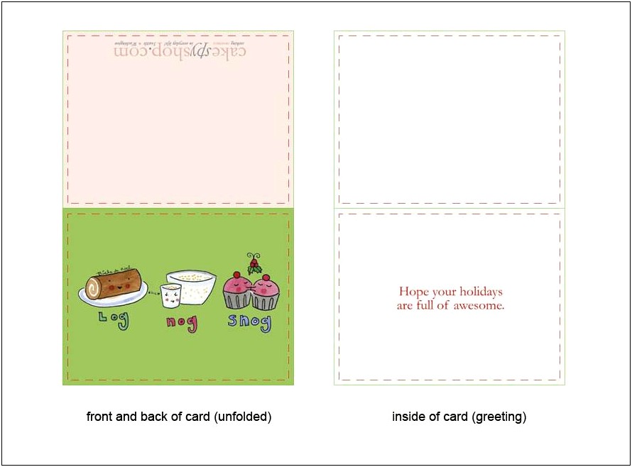 Birthday Card Template 8.5 X 11