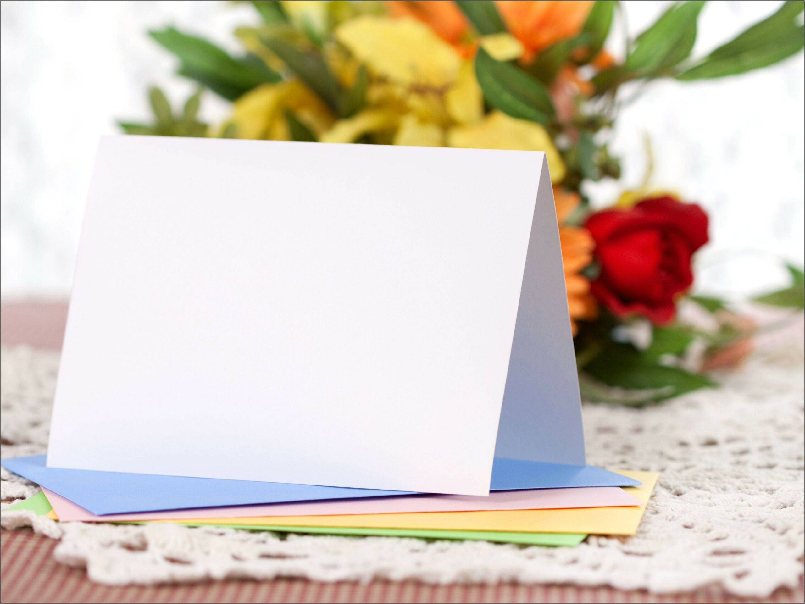 Birthday Card Template Horizontal Half Fold