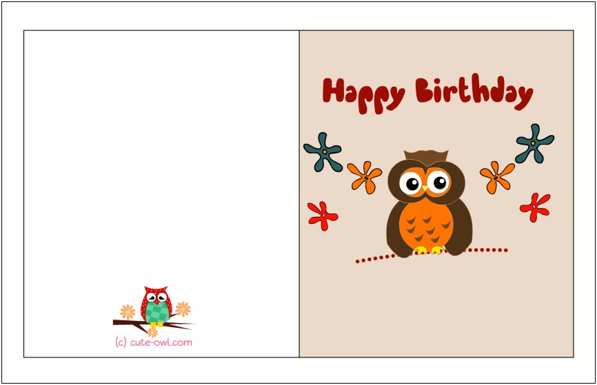 Birthday Card Template Trackid Sp 006