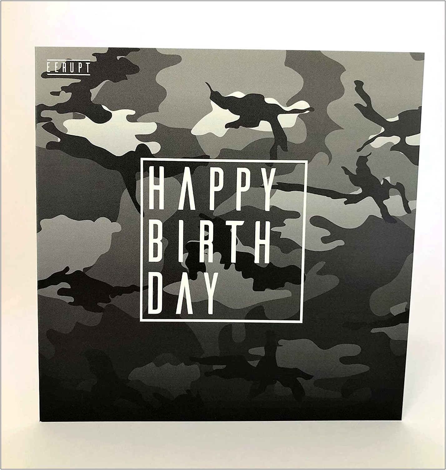 Birthday Card Template Wife Grey Scale