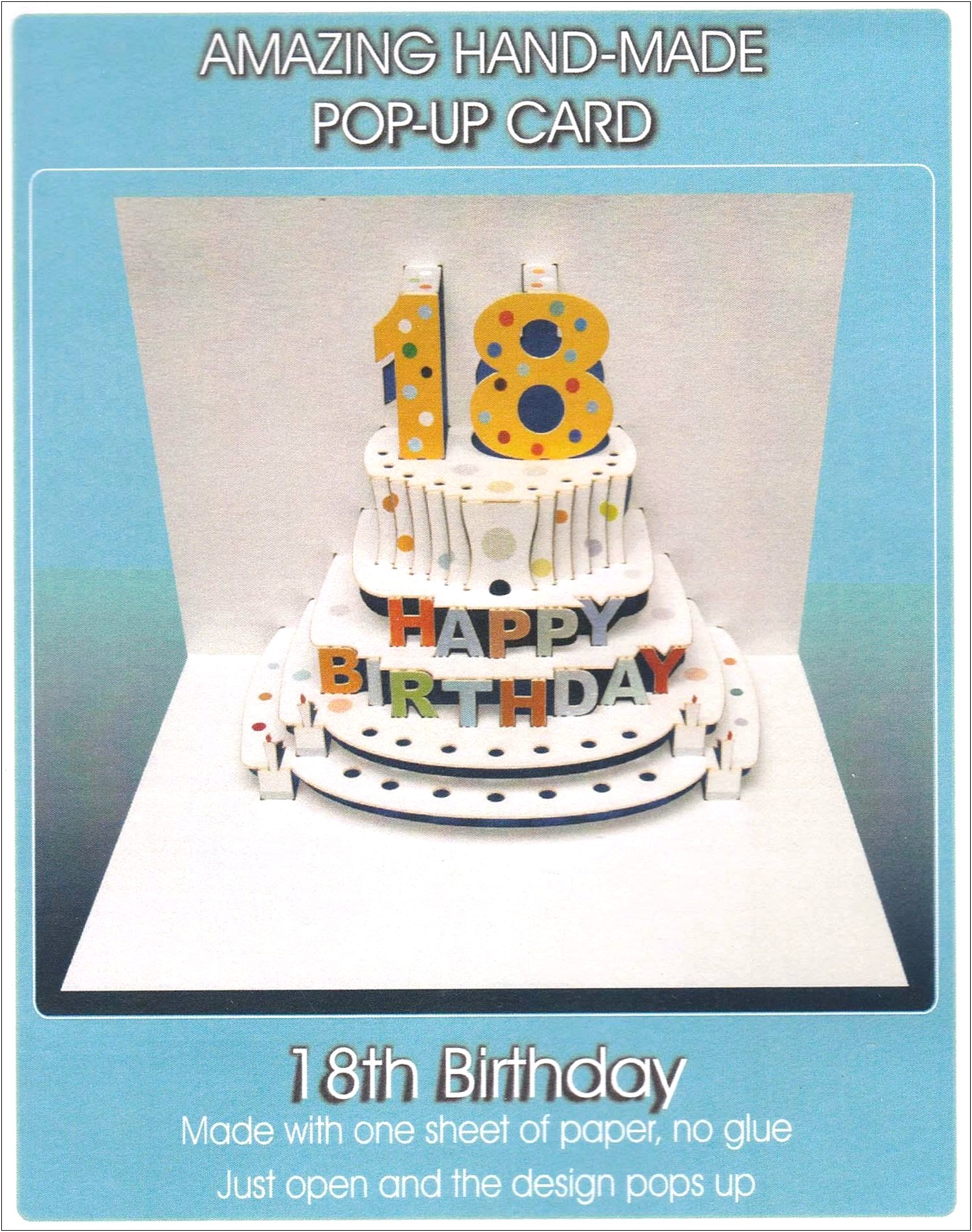 Birthday Present Pop Up Card Template