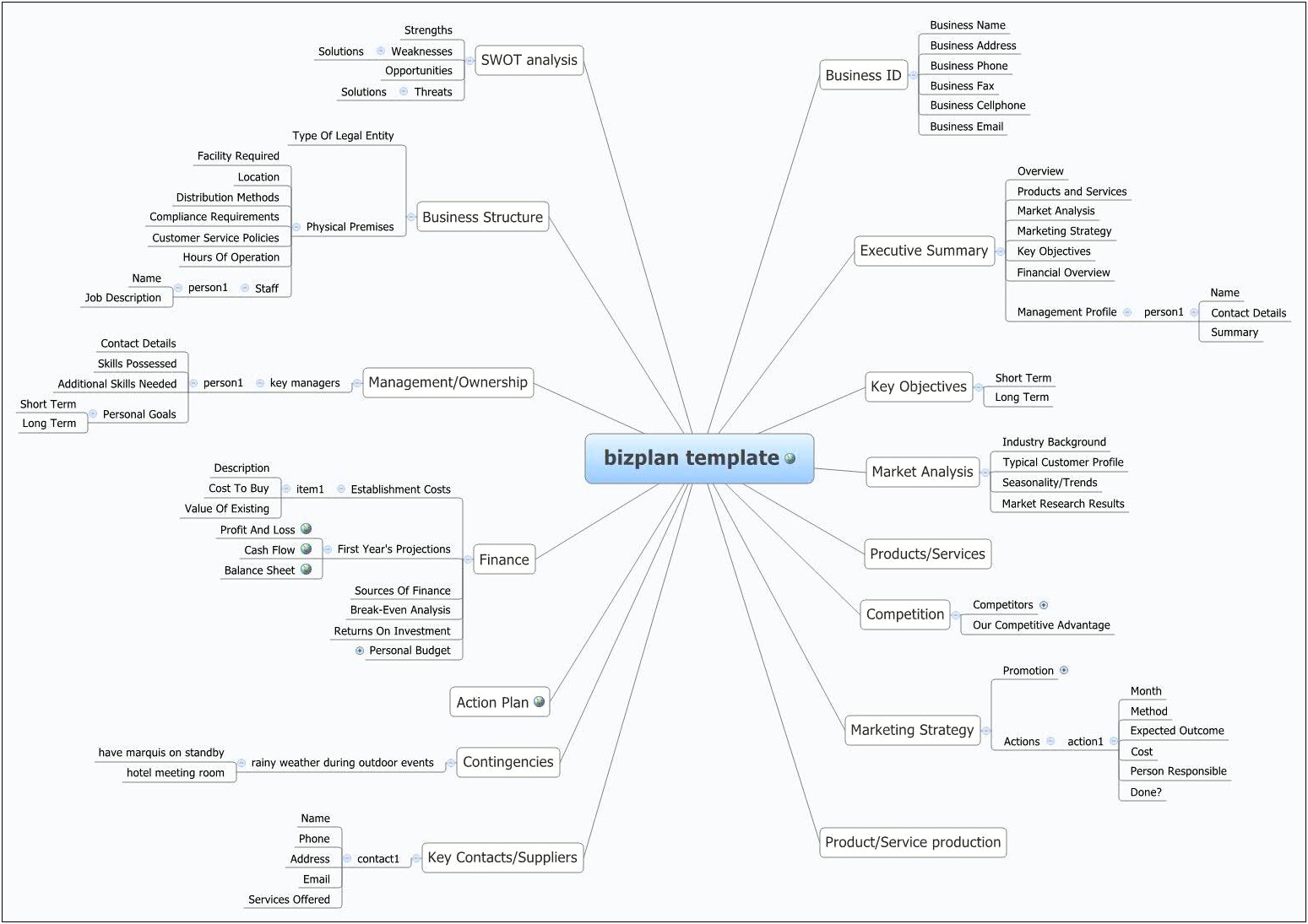 Biz Plan Template For A Going Business