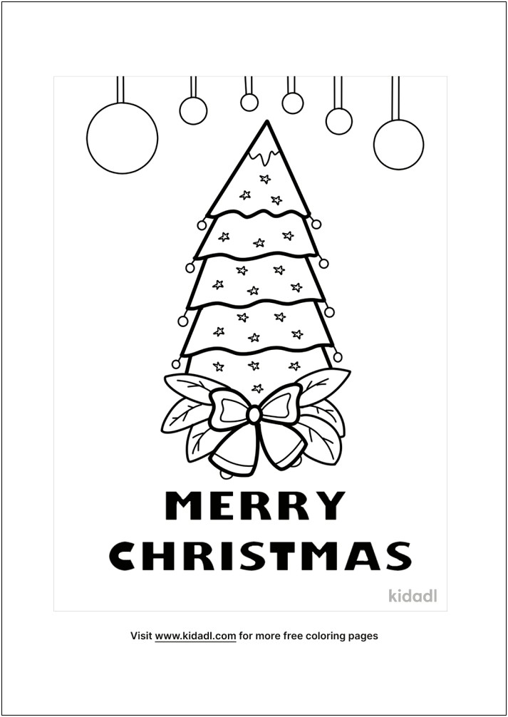 Black And White Christmas Card Template