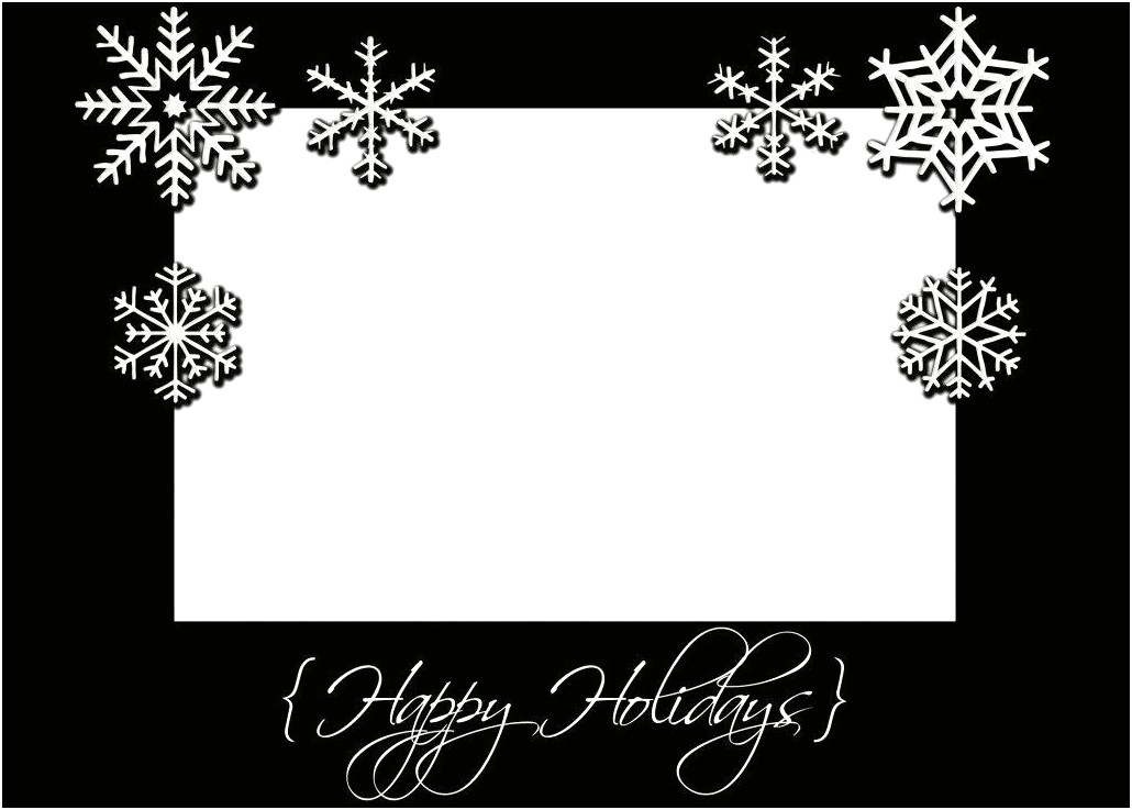 Black And White Christmas Cards Templates