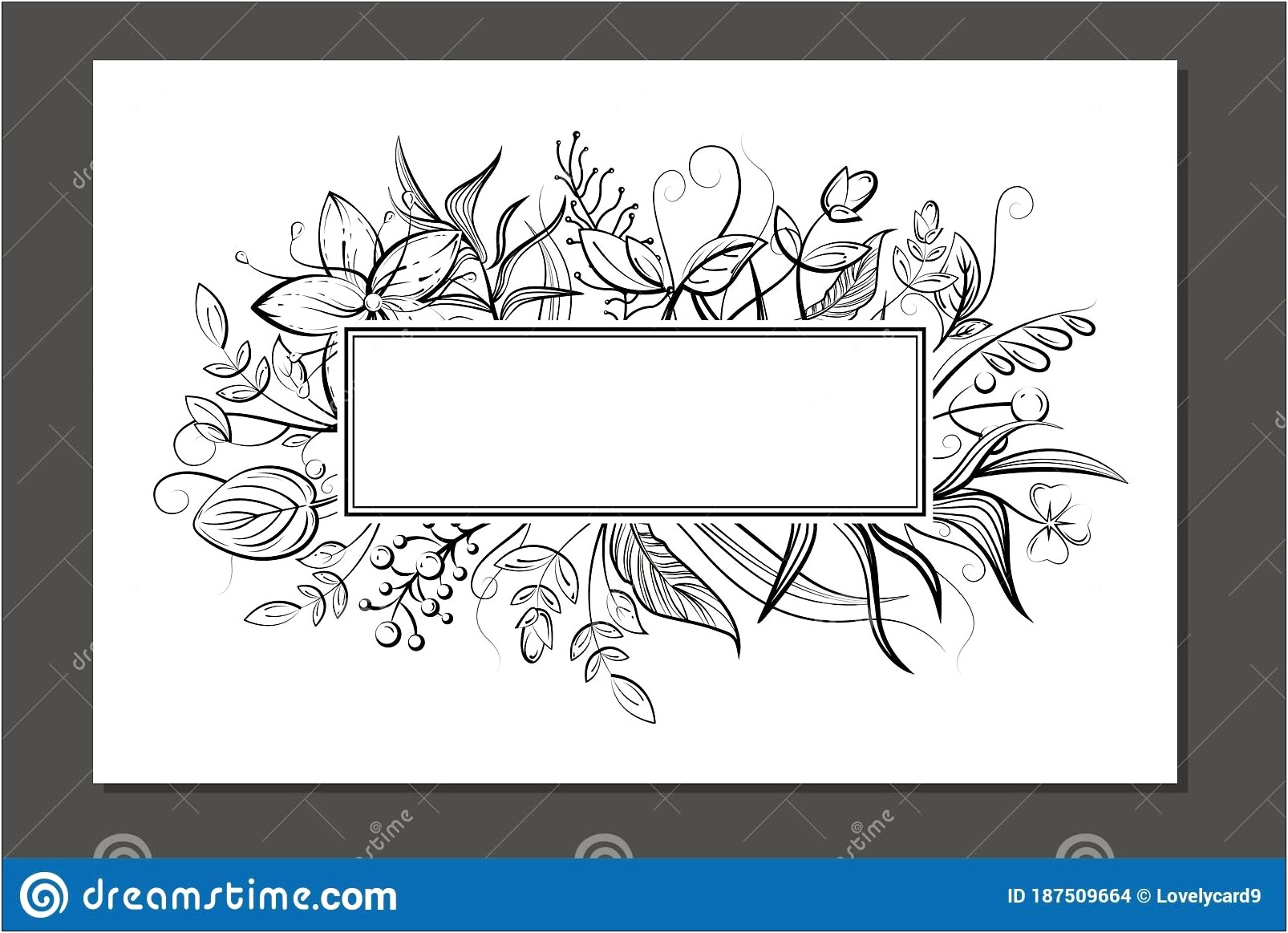 Black And White Invitation Card Template