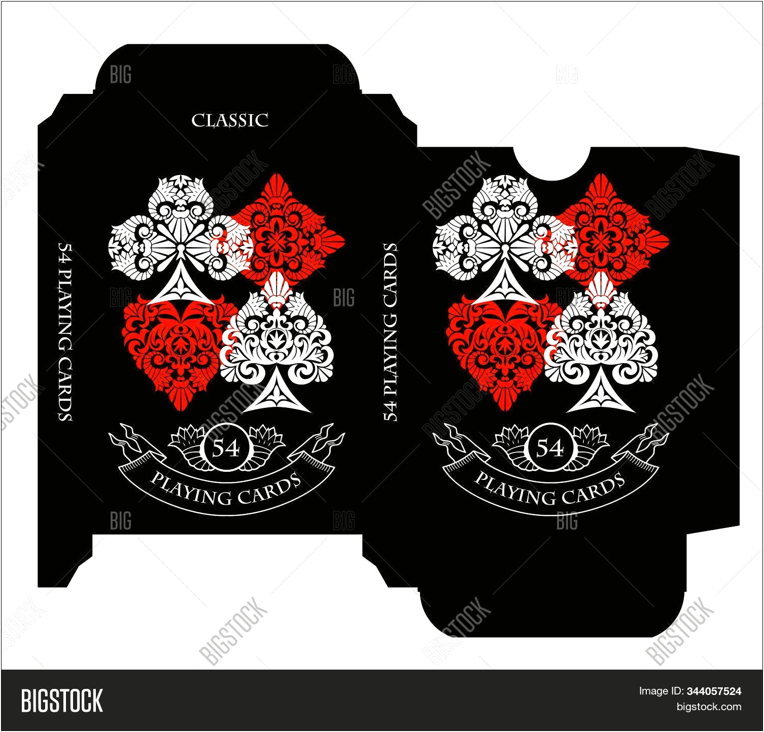 Black And White Playing Cards Template