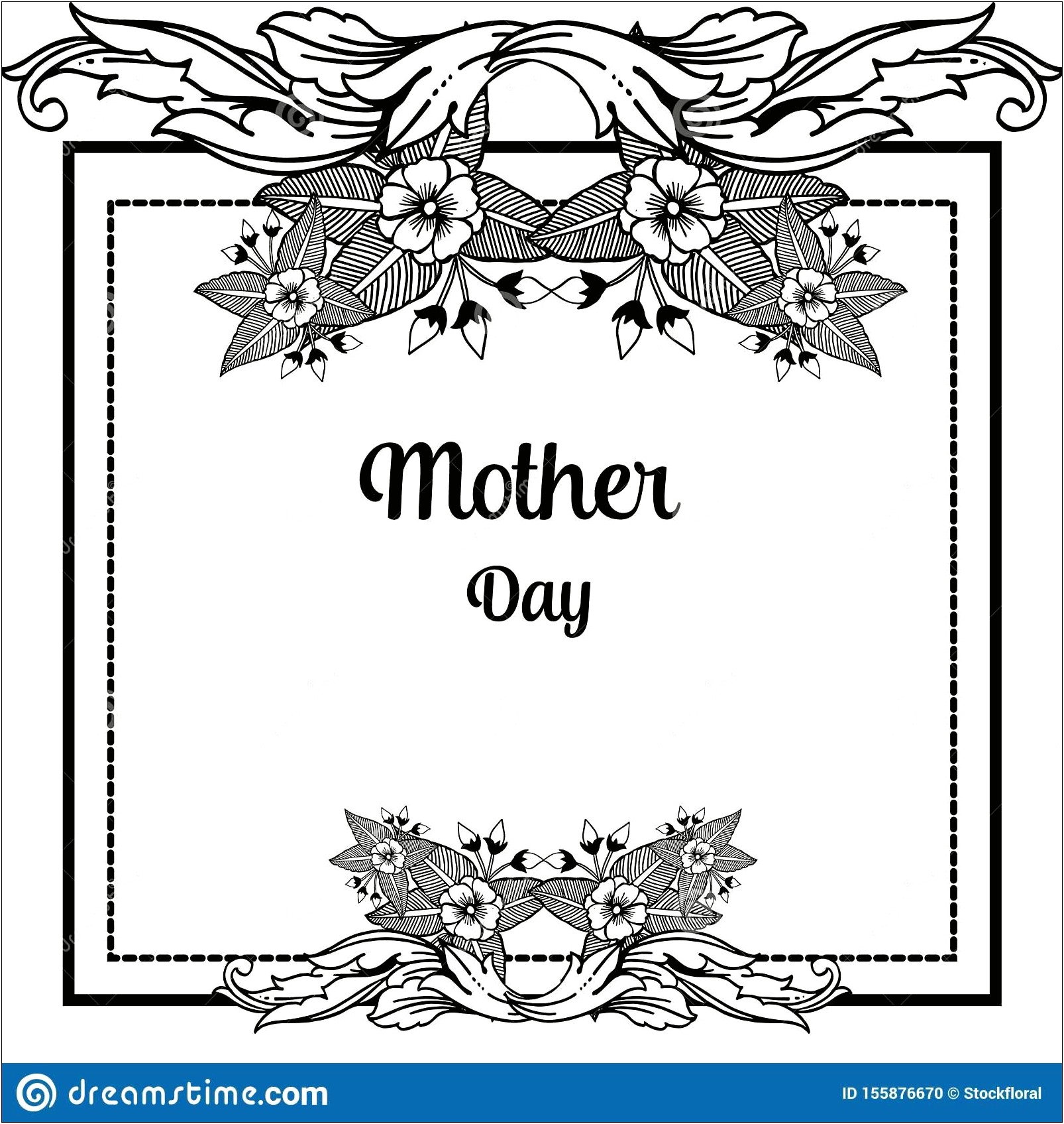 Black Mother's Day Card Template