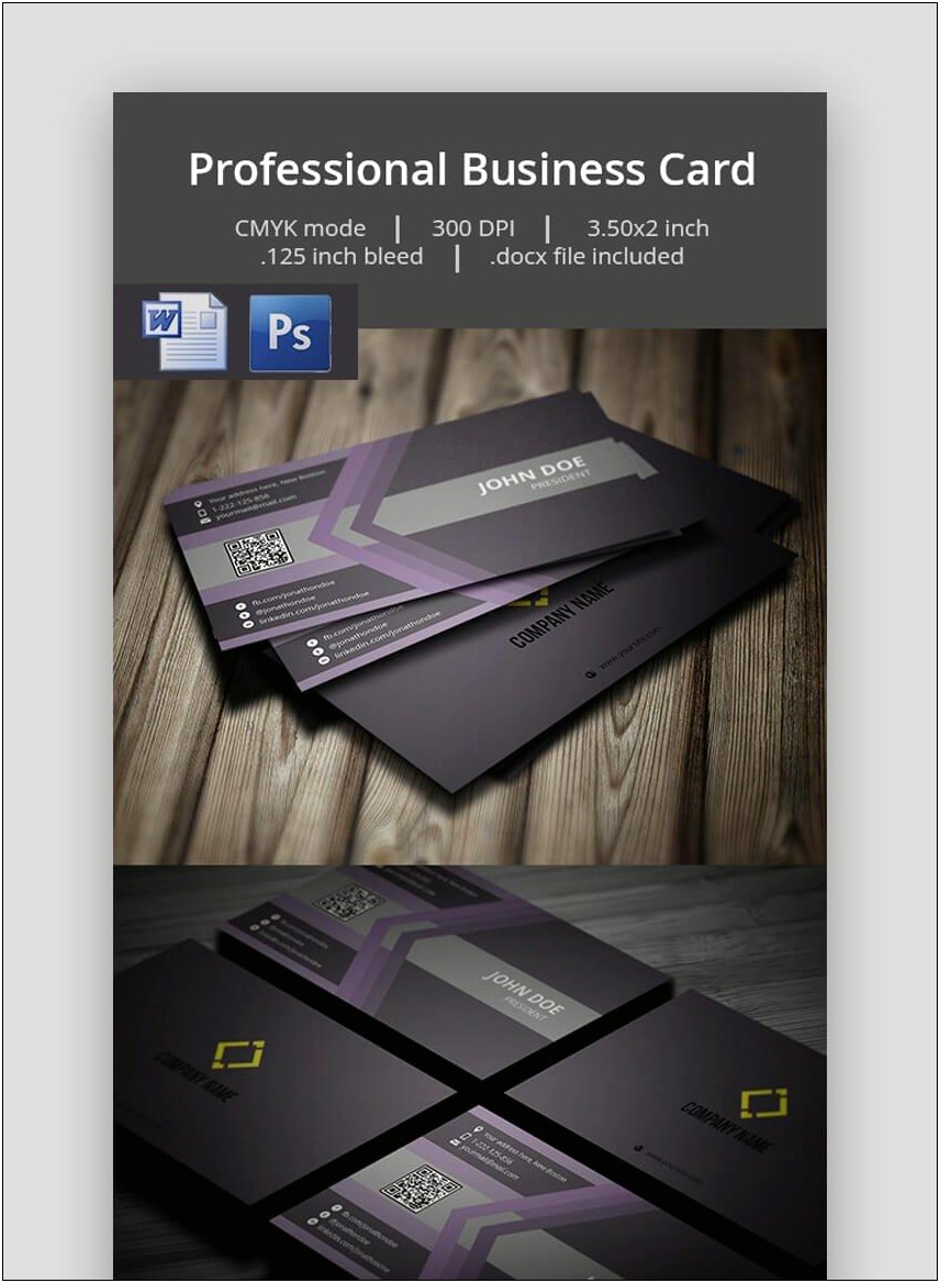 Blank Business Card Template Microsoft Office