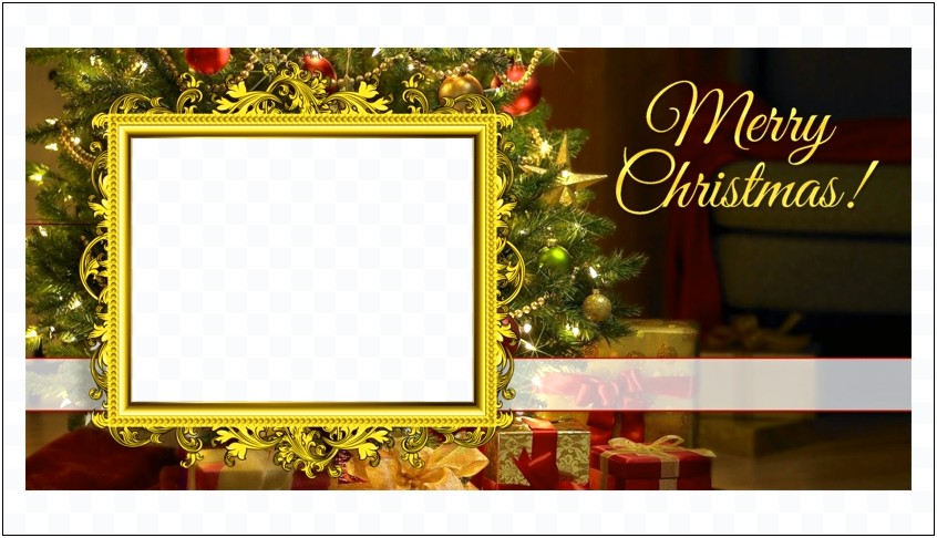 Blank Christmas Card Template For Photoshop