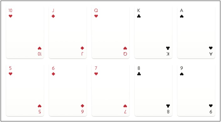 Blank Circle Deck Of Cards Template