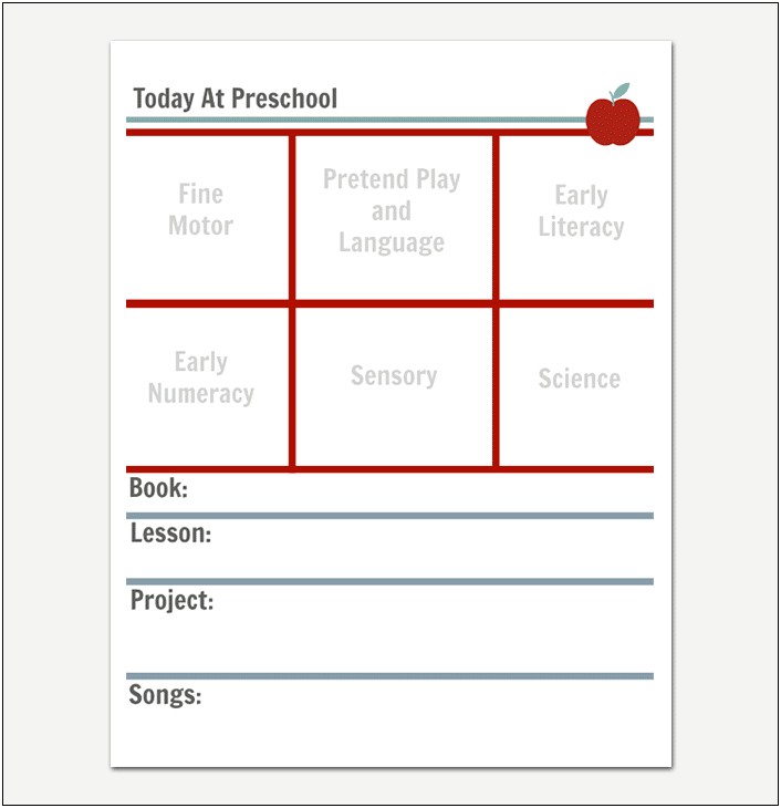 Blank Daily Lesson Plan Template Pdf