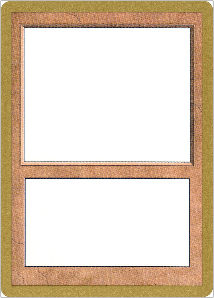 Blank Magic The Gathering Card Template