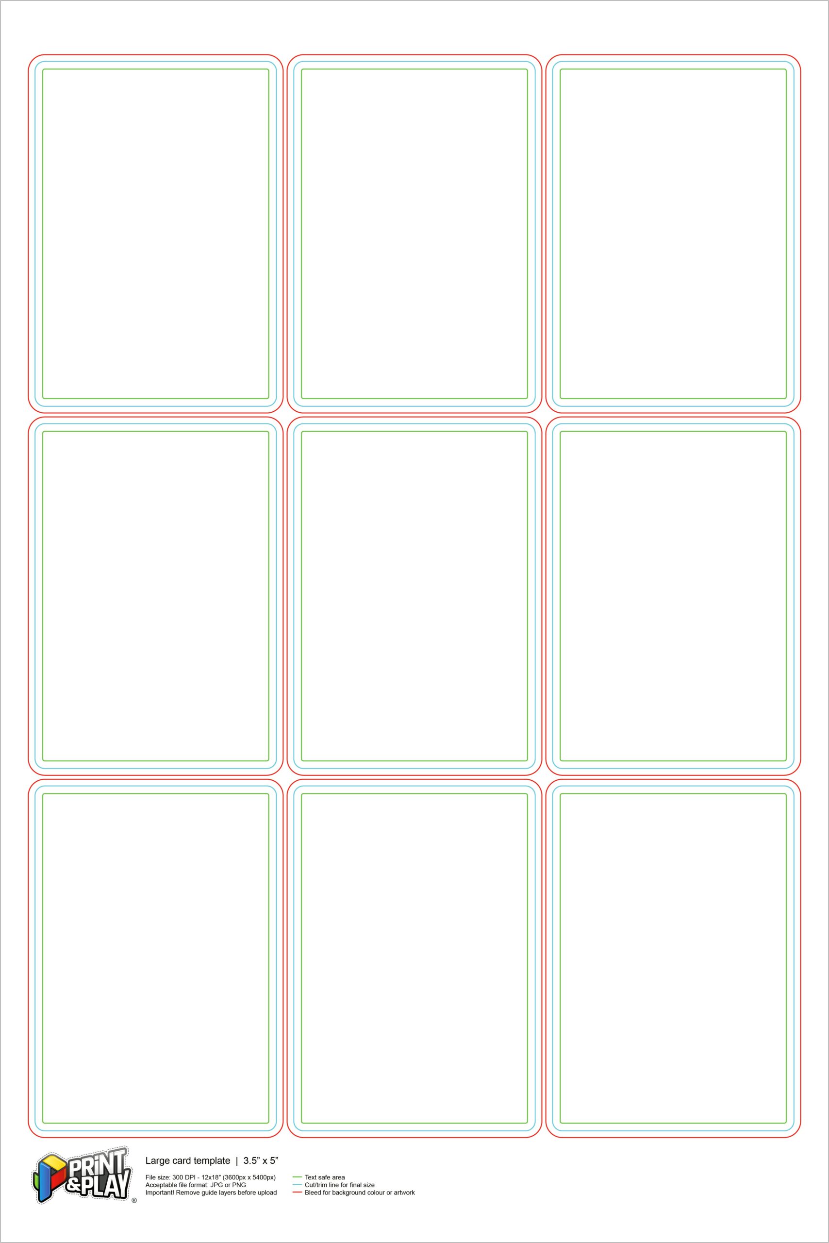 Blank Playing Card Template For Laser Printer