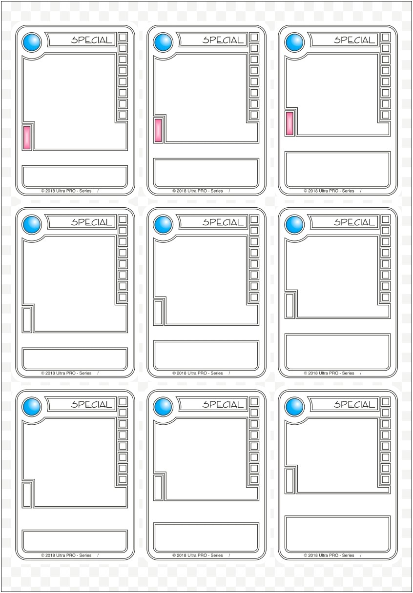 Blank Pokemon Card Template Black And White