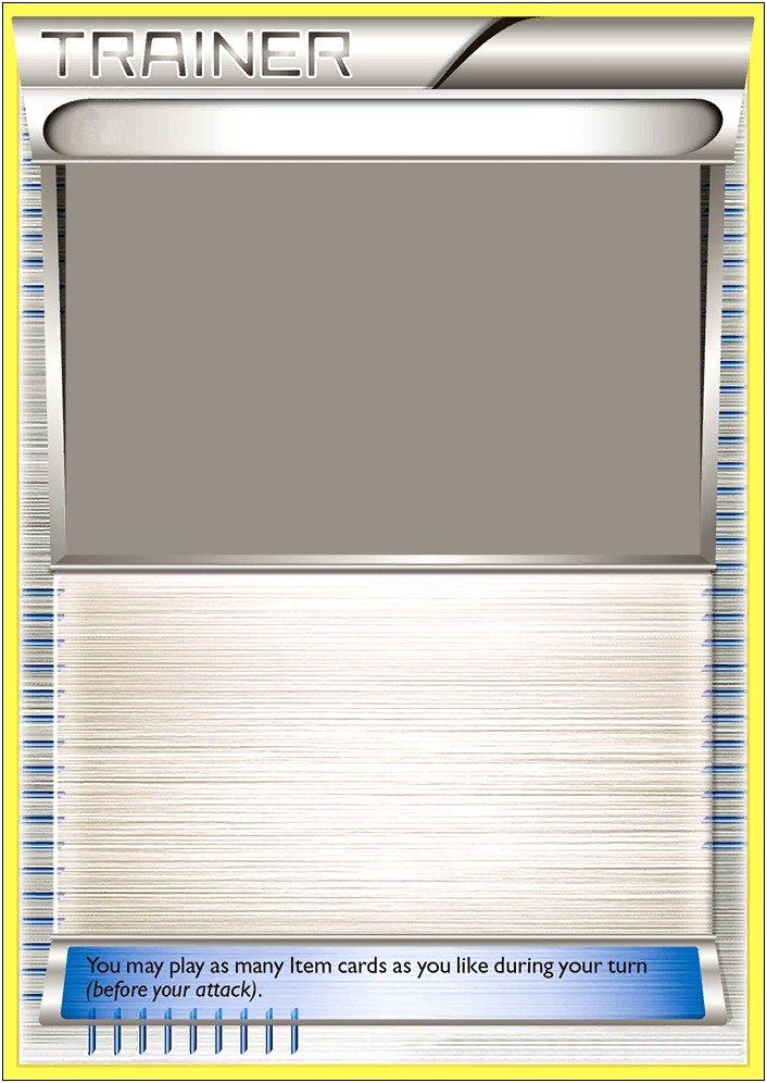 Blank Pokemon Cards Templates Gen 1