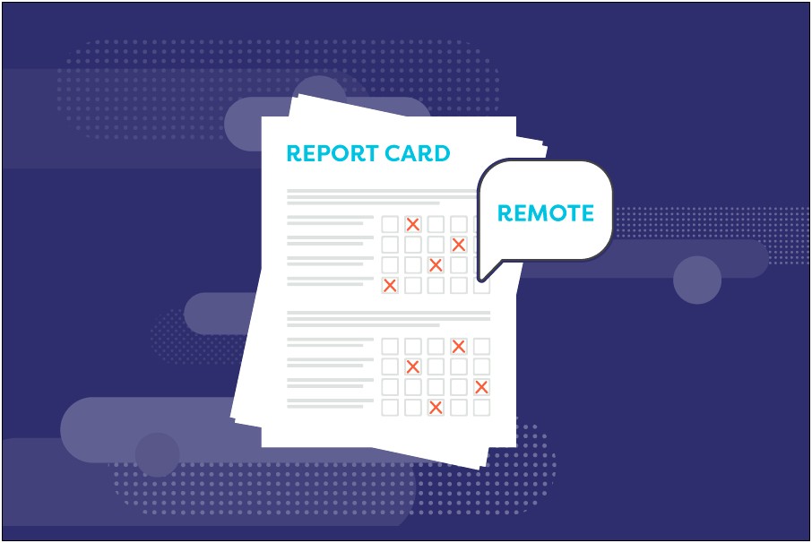 Blank Report Card Template 6 Weeks