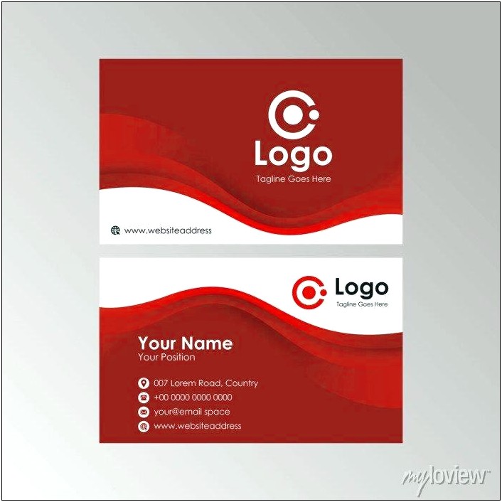 Blank White Business Card Template For Publisher