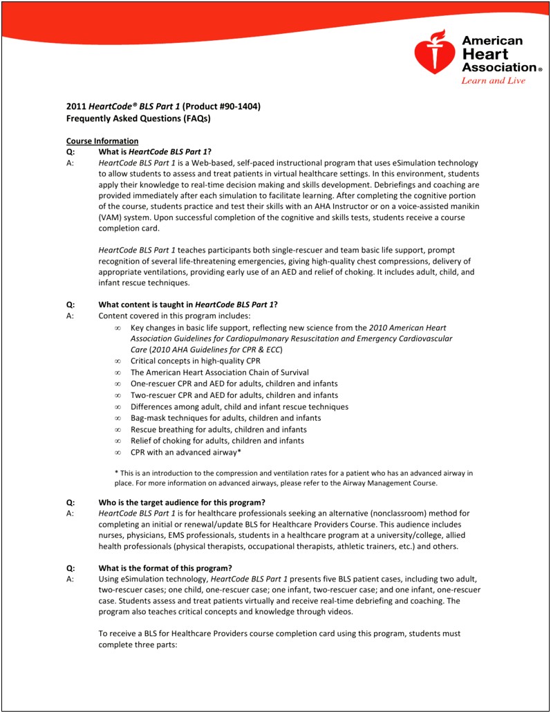 Bls Course Completion Cards Printing Template