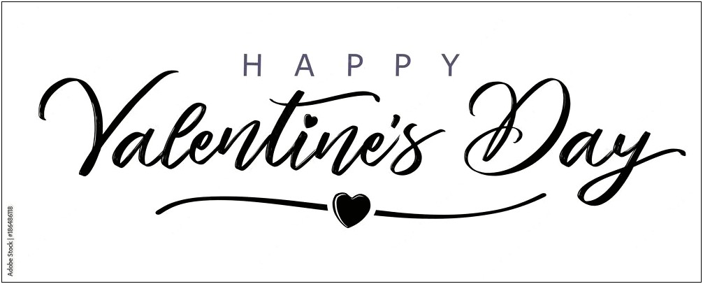 Blsck And White Valentine Card Template