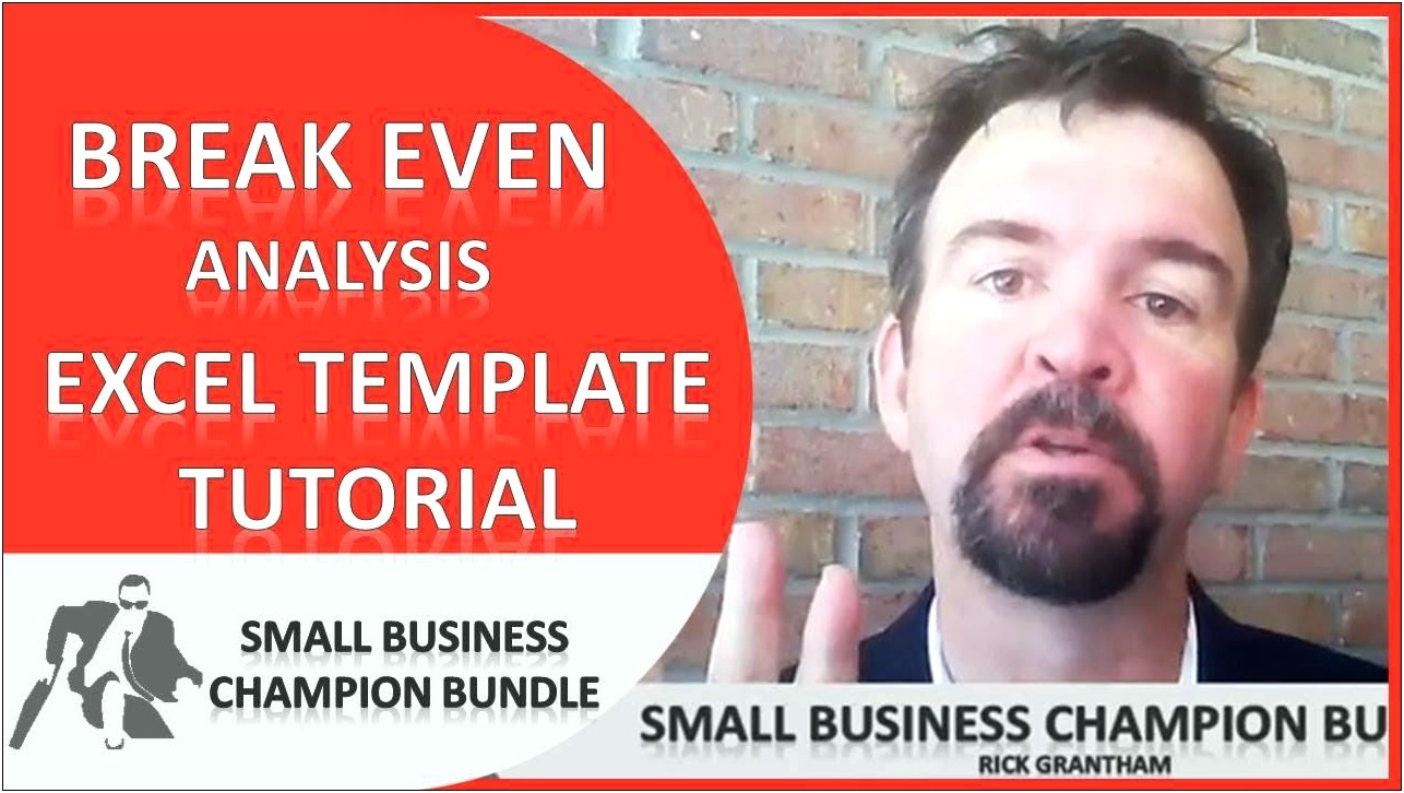 Break Even Analysis Template Business Plan Excel