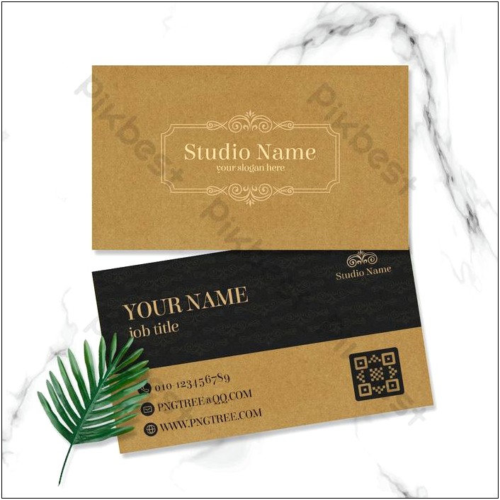 Brown Vintage Business Card Template Psd