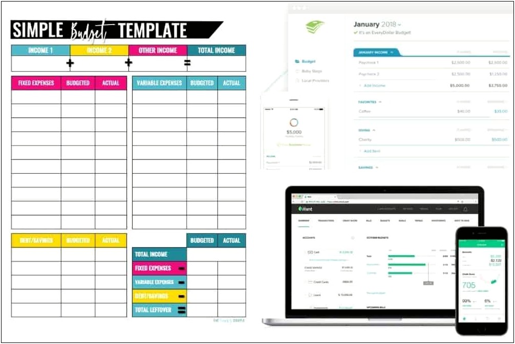 Budget Plan Sheet Template For Young Adults