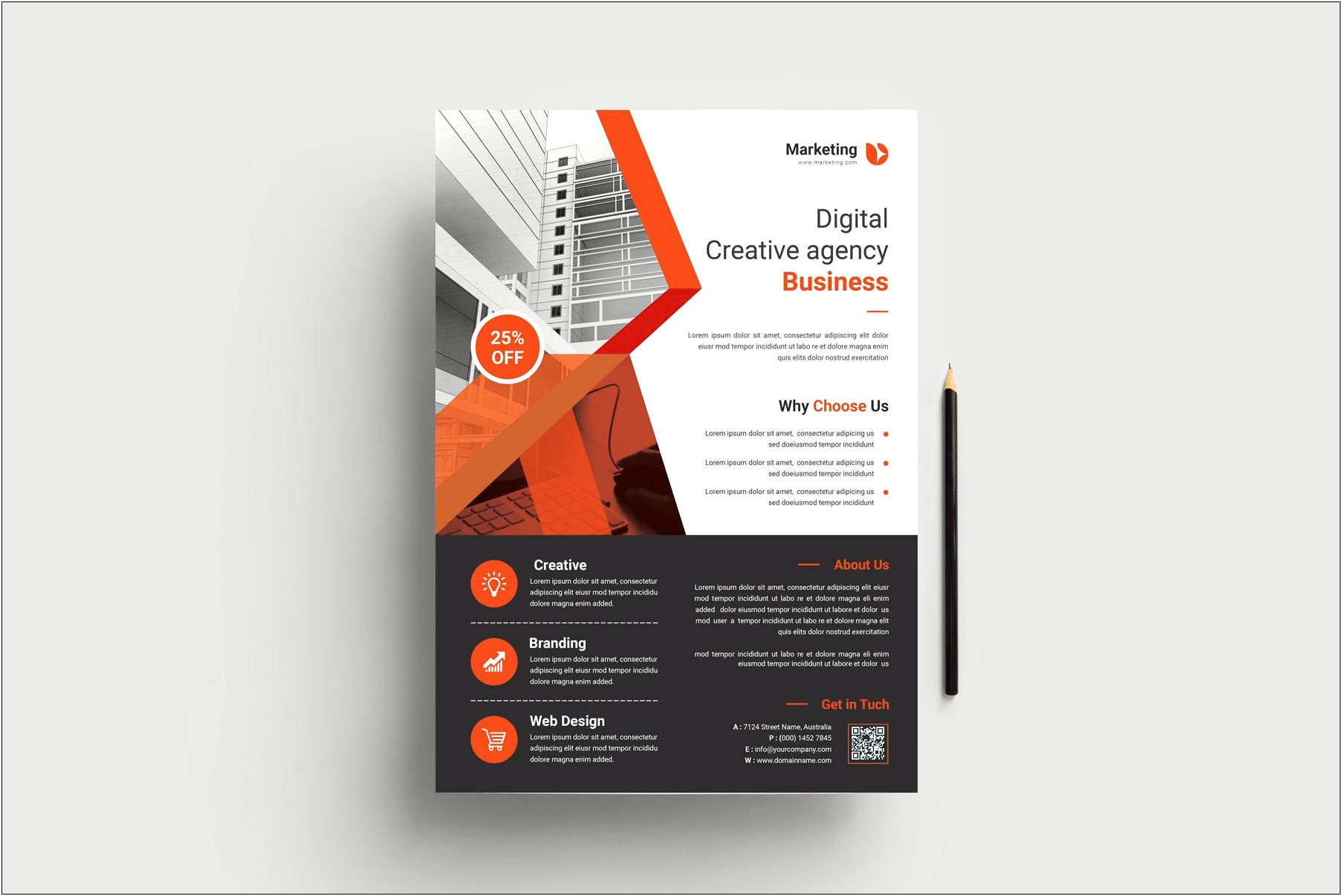 Business Card A4 Print Template Psd