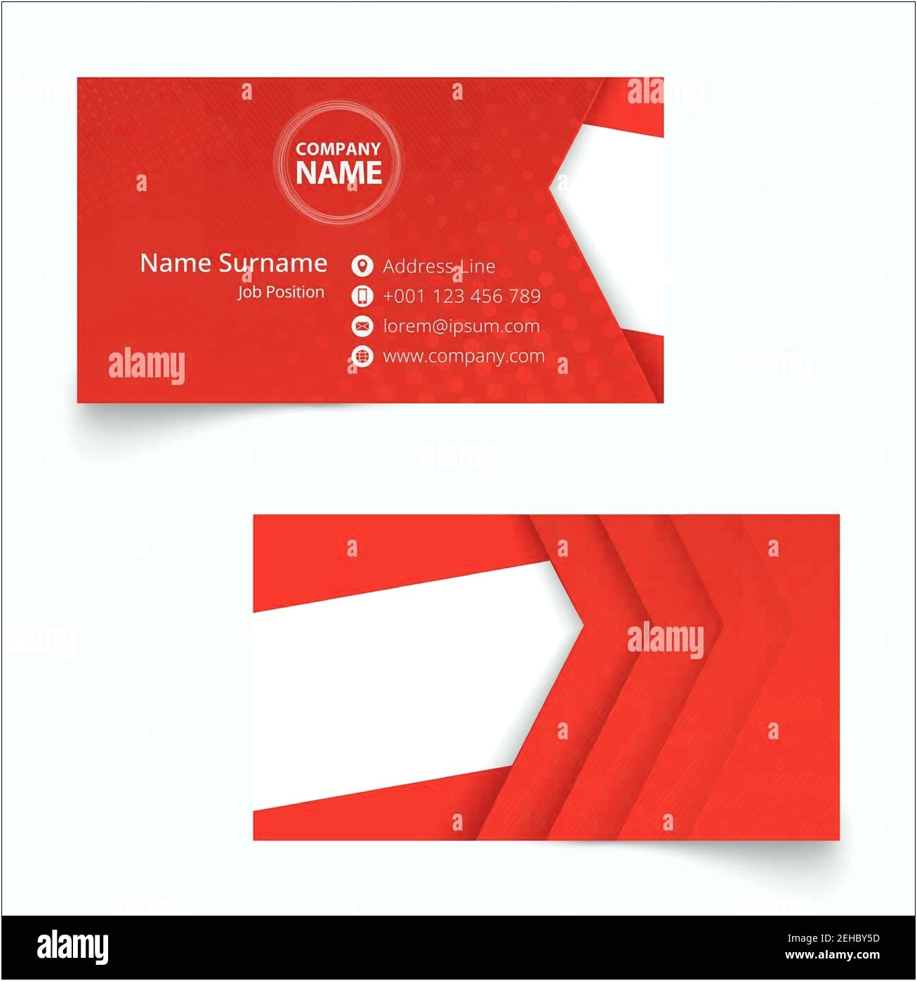 Business Card Ai Template With Bleed