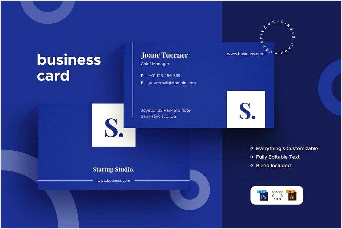 Business Card Blank Template For Illustrator