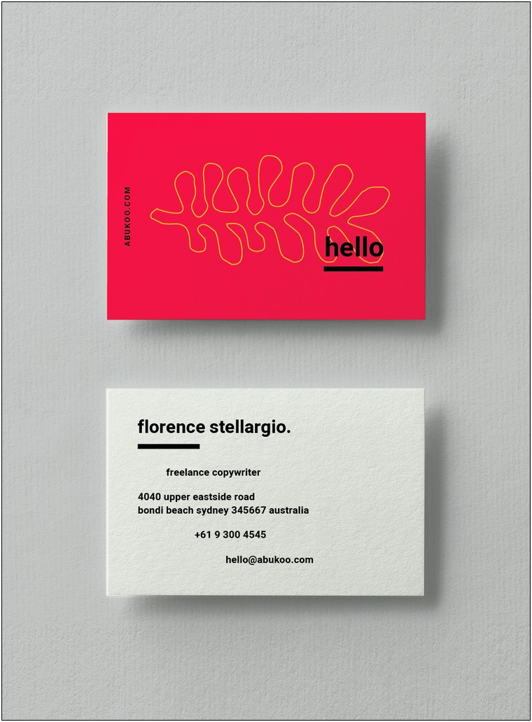 Business Card Full Page Template Indesign