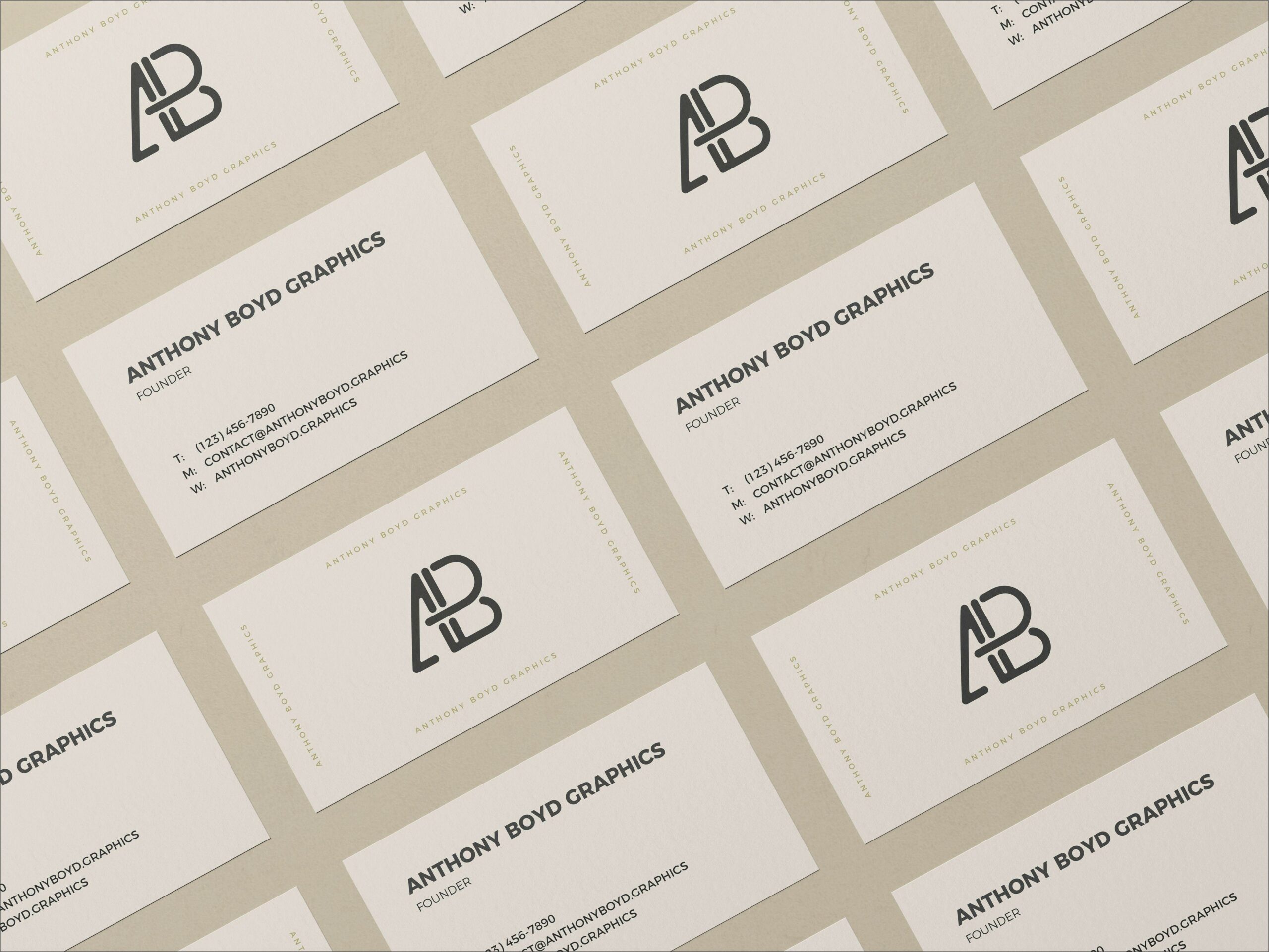 Business Card Mock Up Template Vol. 2