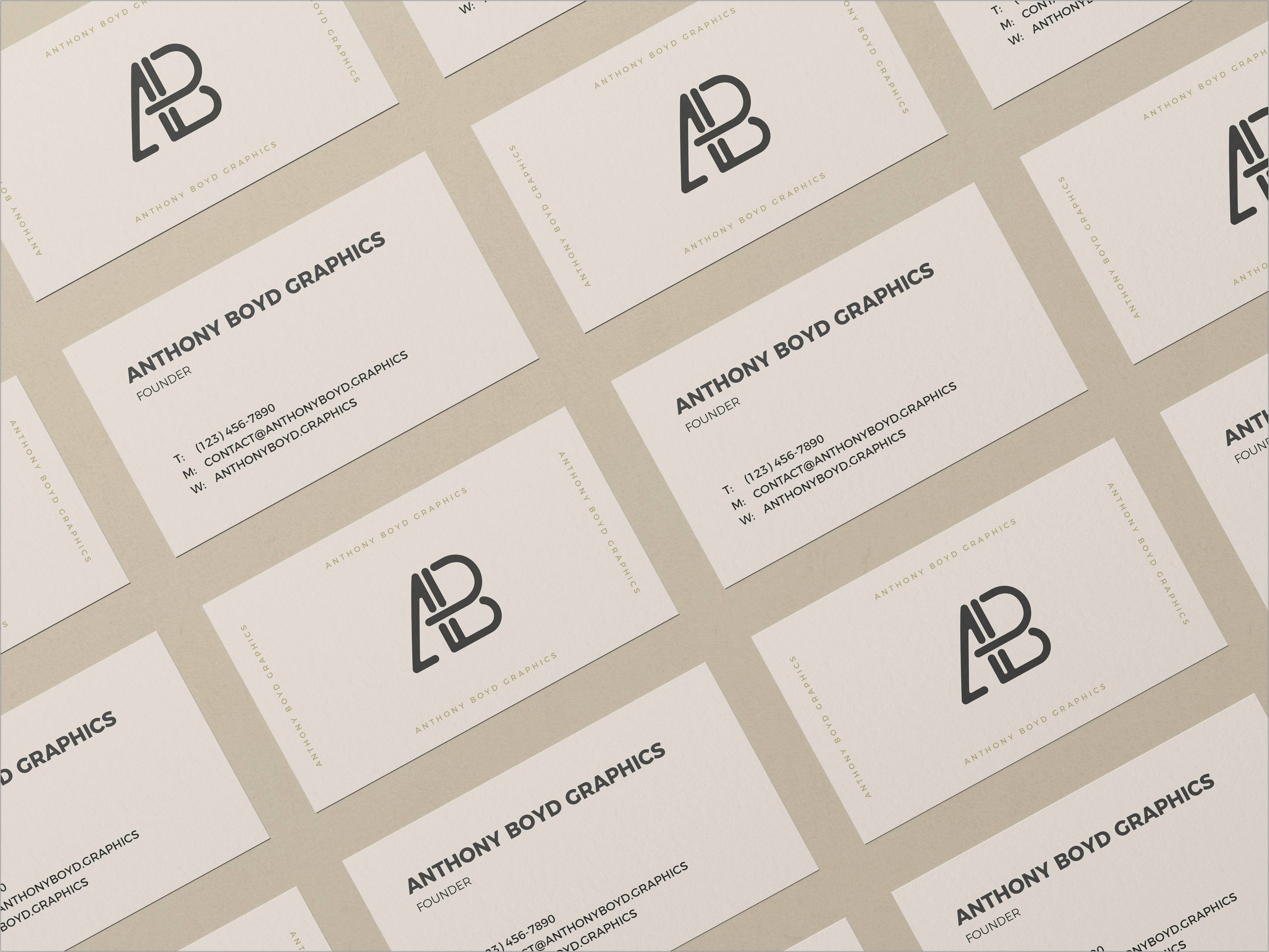 Business Card Mock Up Template Vol. 2