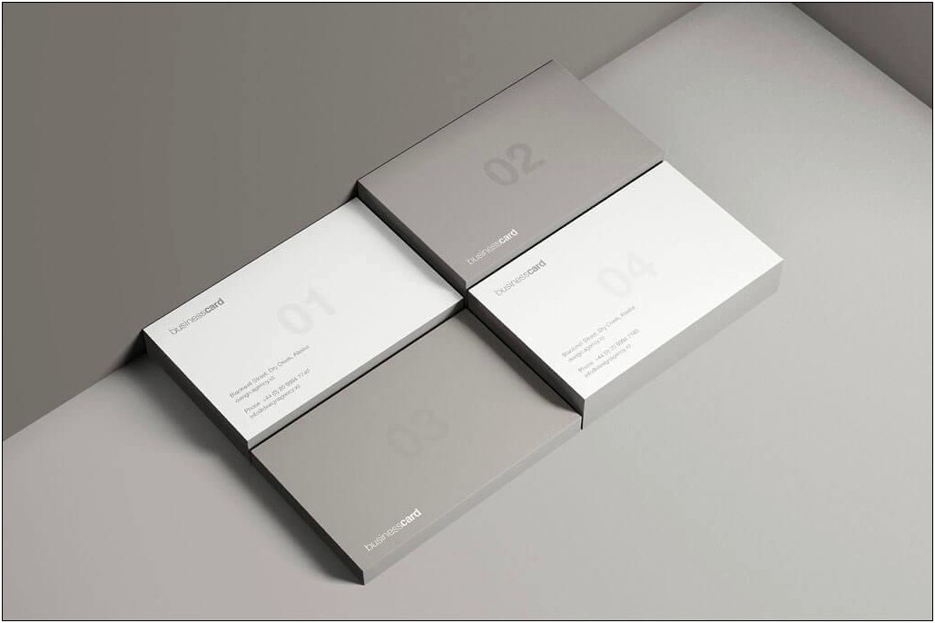 Business Card Mockup Template For Coral Psp