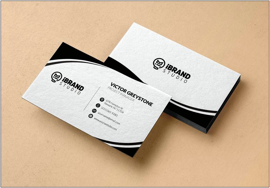 Business Card Page Print Out Template