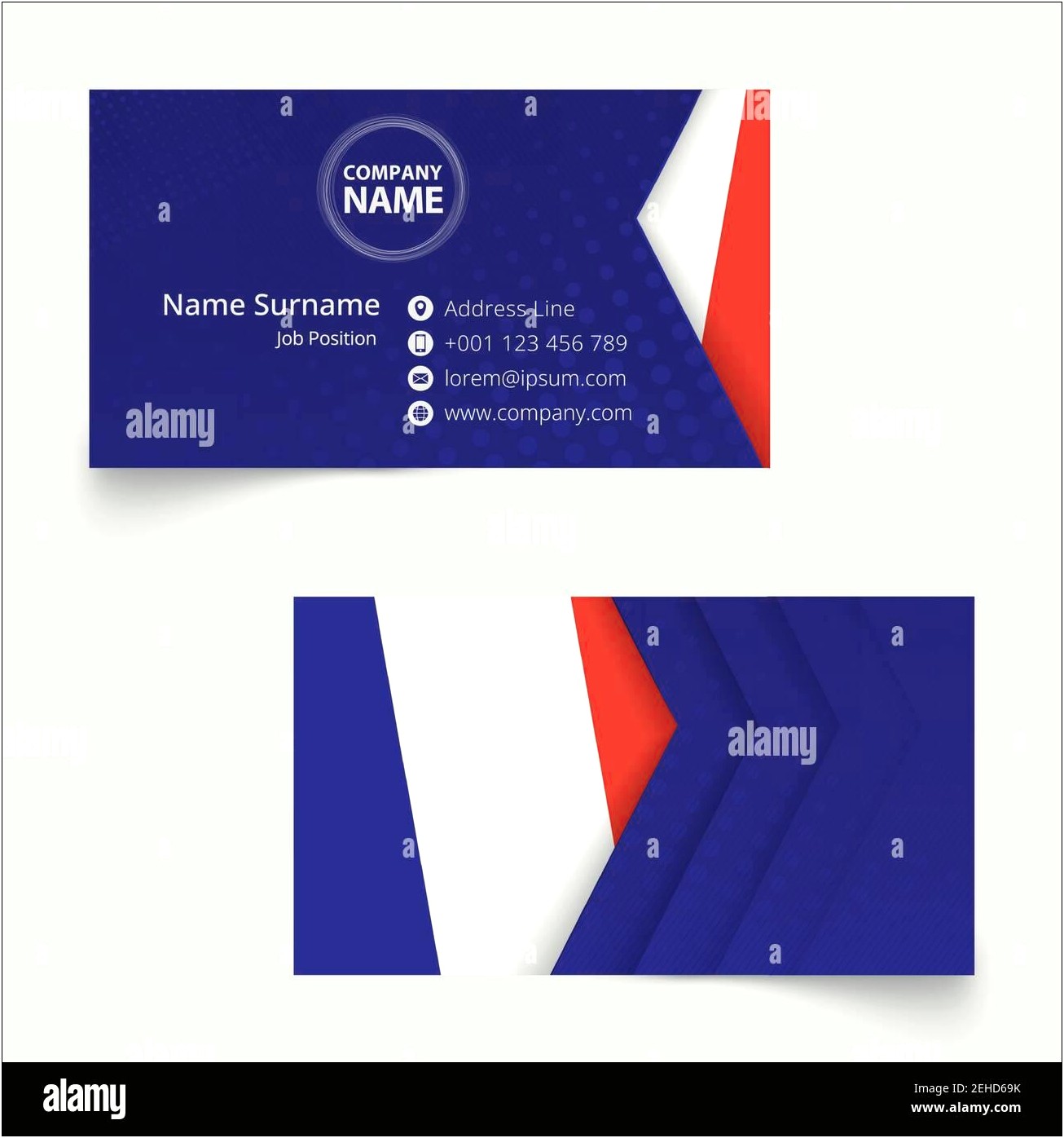 Business Card Size With Bleed Template