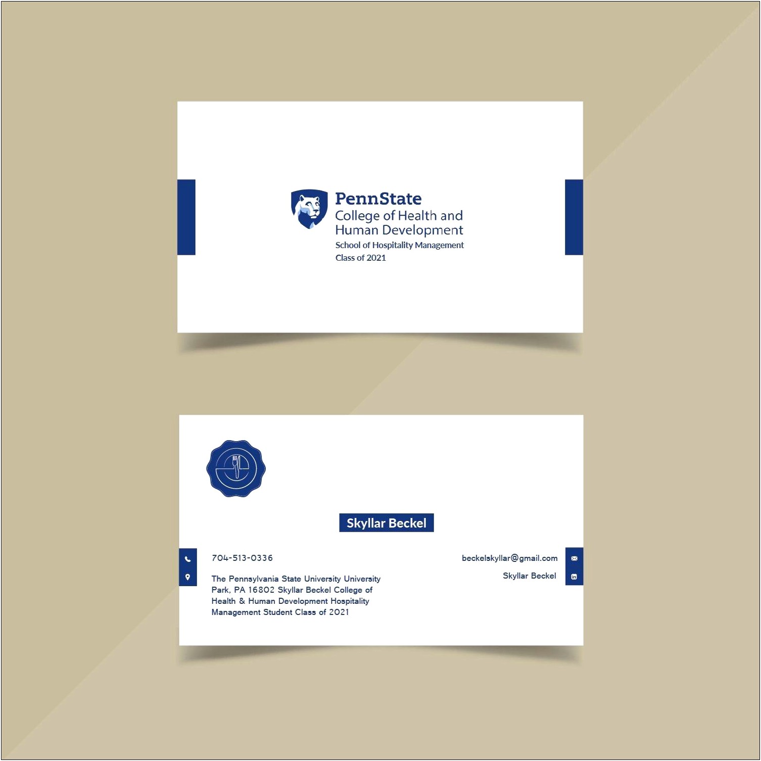 Business Card Student Template Creative Qri