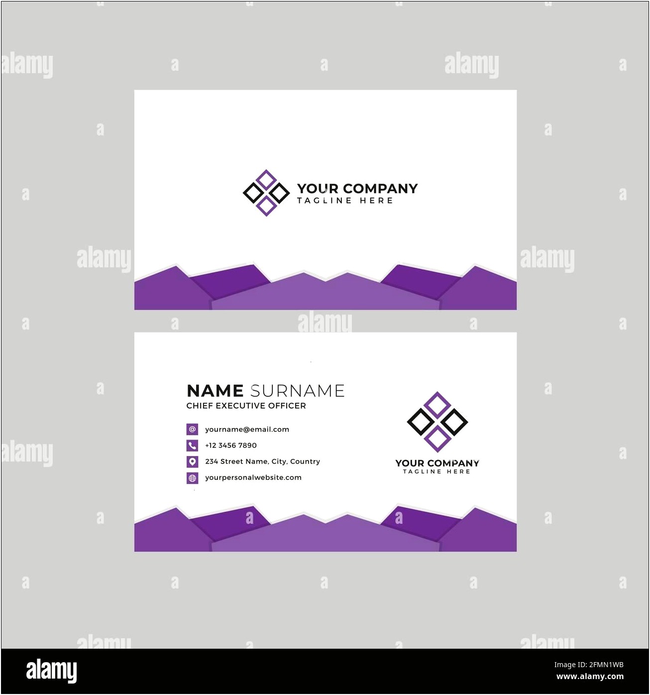 Business Card Template 12 Per Page