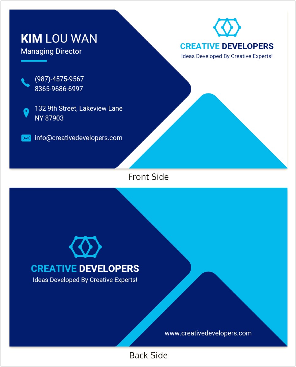 Business Card Template 12 Per Sheet