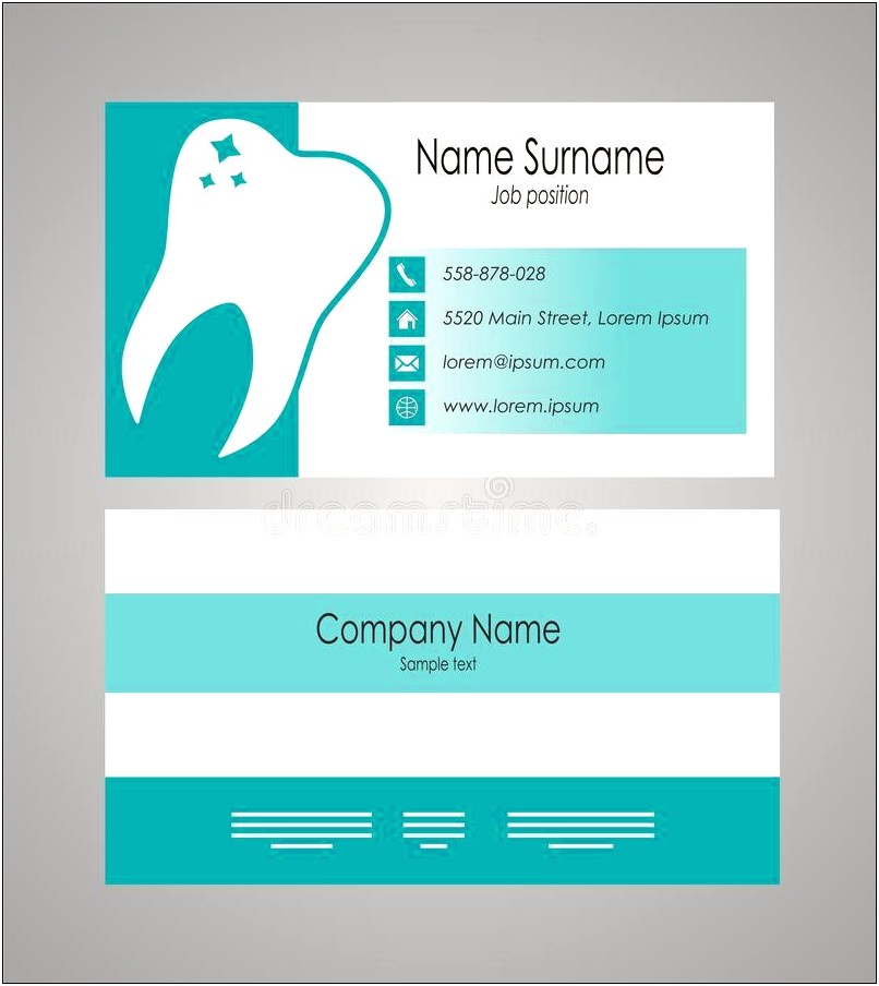 Business Card Template 8.5x11 Illustrator