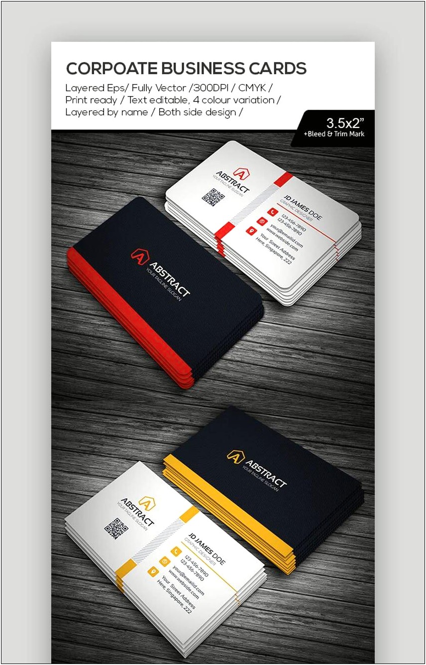 Business Card Template Double Sided Photoshop